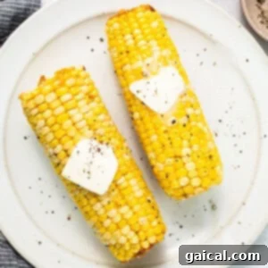 Sunshine Corn Salsa 3 Two perfectly boiled corn on the cob, glistening with melted butter and fresh herbs.