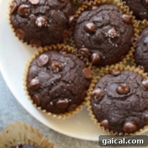 A delicious plate of oil-free chocolate pumpkin muffins, highlighting their golden-brown tops and rich texture.