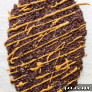 Chocolate quinoa bark setting in the freezer, getting firm and crisp.
