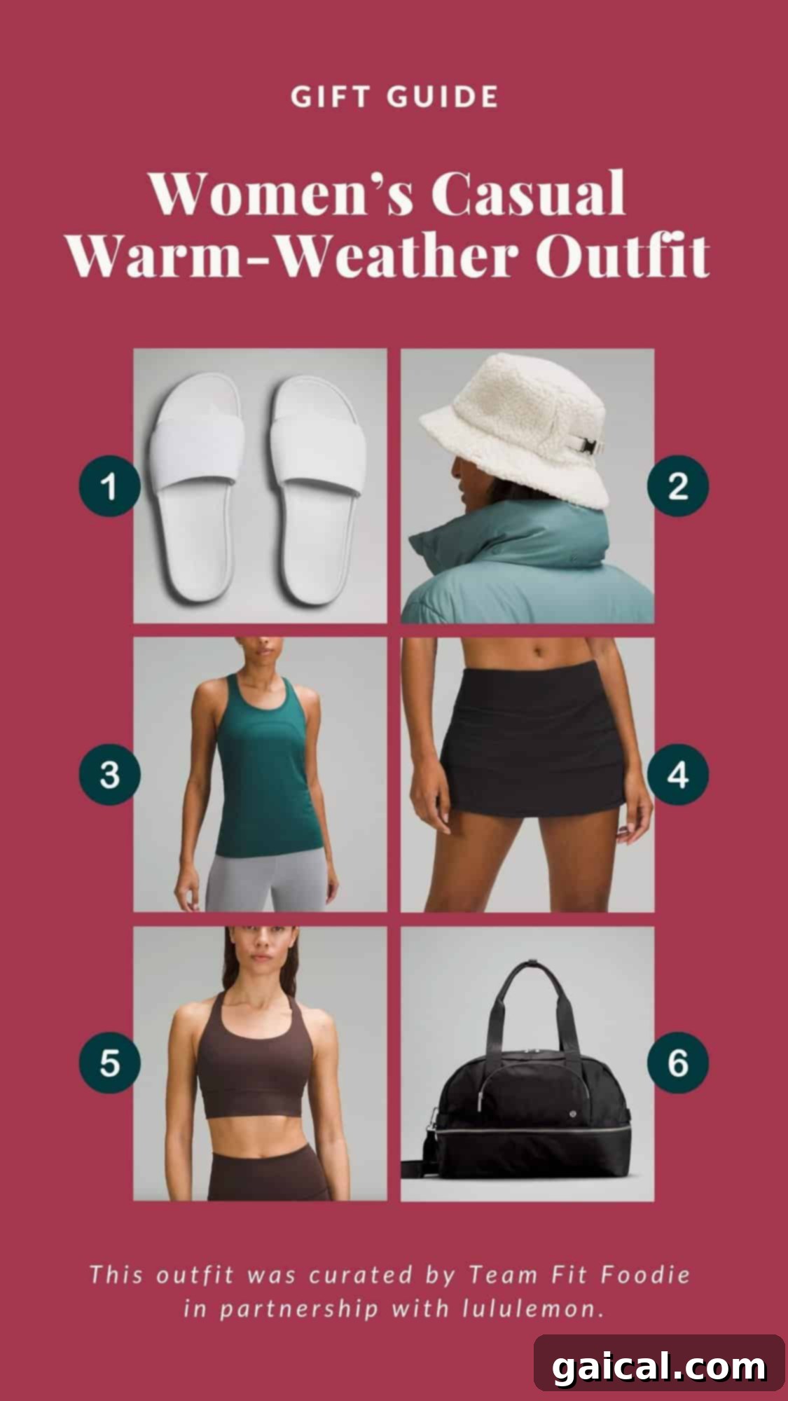Women's Lululemon casual warm weather outfit idea for sunny days