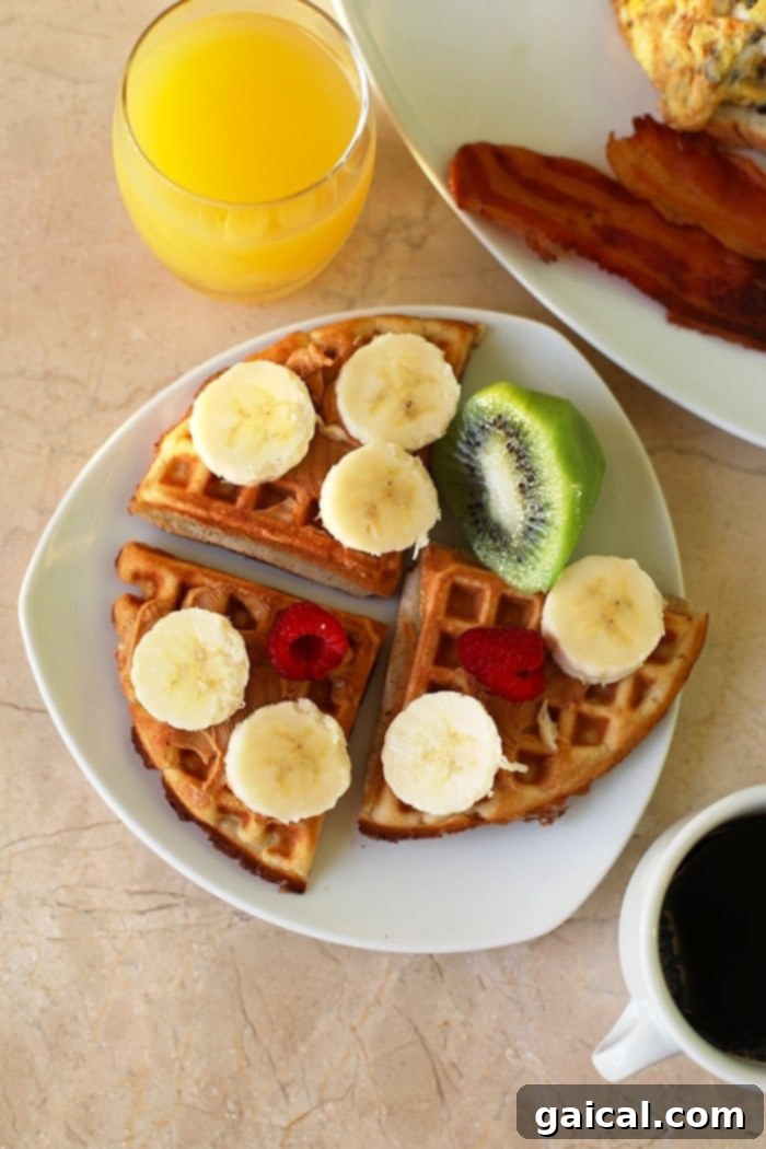A lavish spread of breakfast items at the resort buffet, featuring fresh fruit, pastries, and hot dishes.