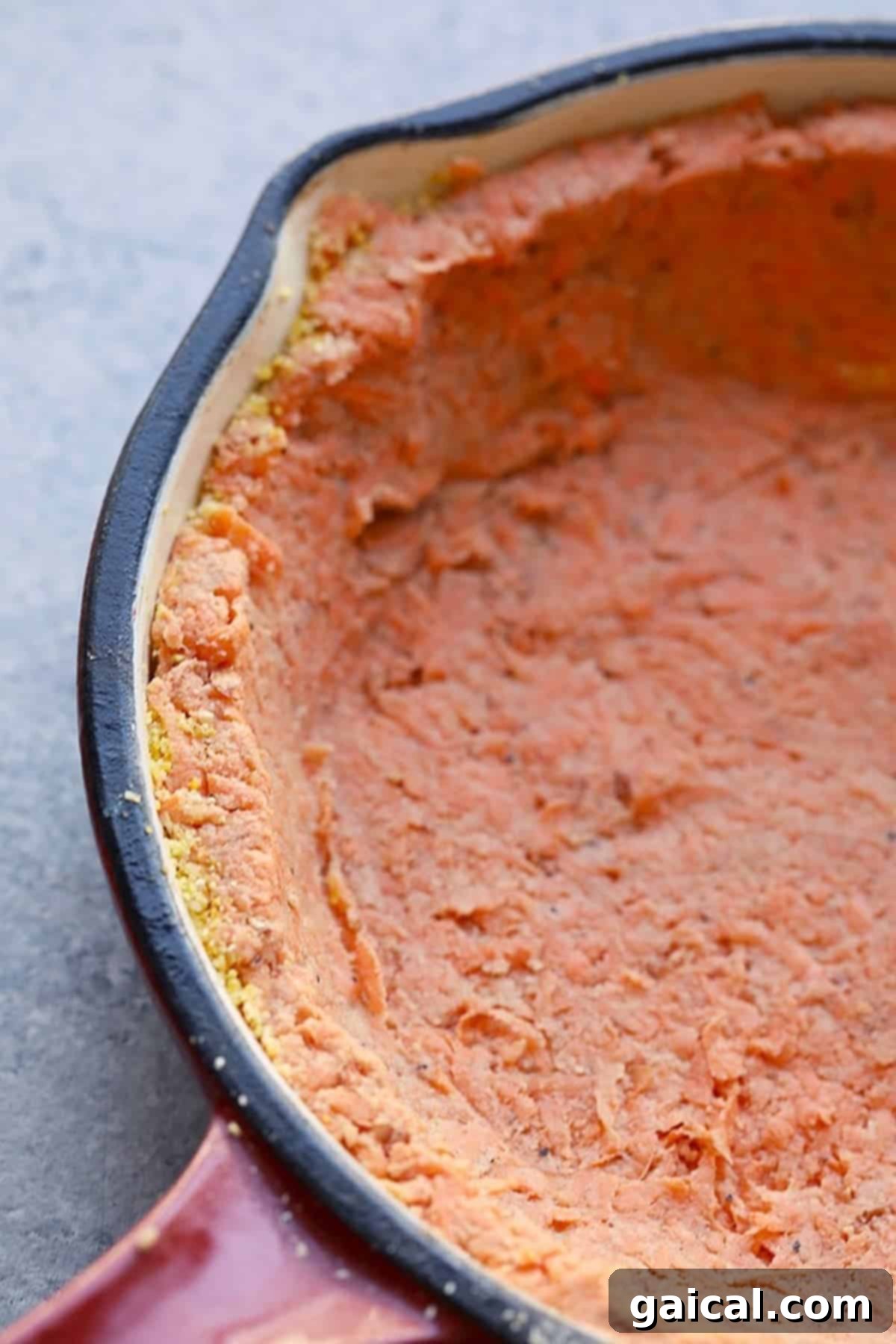 Vibrant Eats Collective: March 2024 3 a skillet filled with a sweet potato pie.