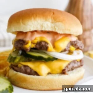 Confetti Corn Smash Burger 7 A perfectly assembled Hodgepodge Sweet Corn Smash Burger.
