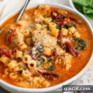 A bowl of Marry Me Chicken Soup with all its delicious toppings.