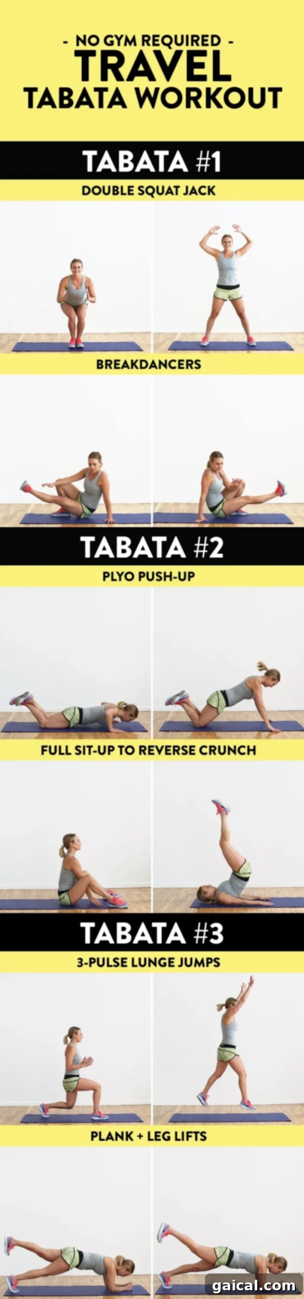 Jet Set Tabata Fitness On The Fly 3 Ignite your metabolism with this killer 24-minute bodyweight Tabata workout! Perfect for travelers and fitness enthusiasts on the go.