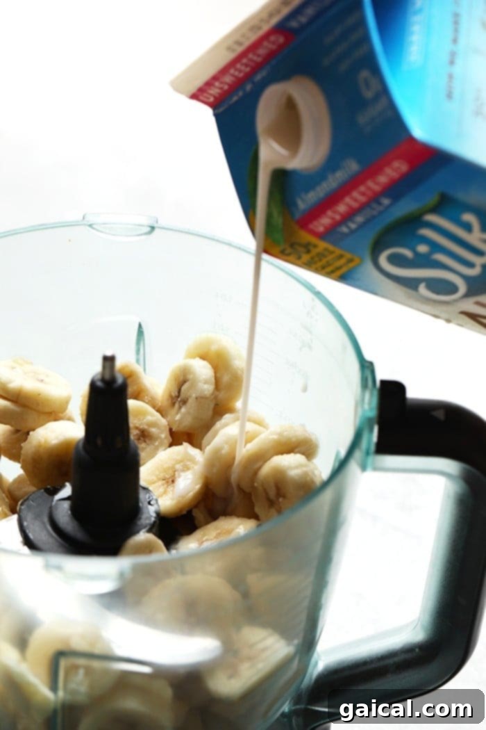 Blueberry Muffin Banana Swirl 3 Cool off this summer with this Vegan Blueberry Muffin Banana Soft-Serve. It is naturally sweetened, delicious, and made with only six ingredients!