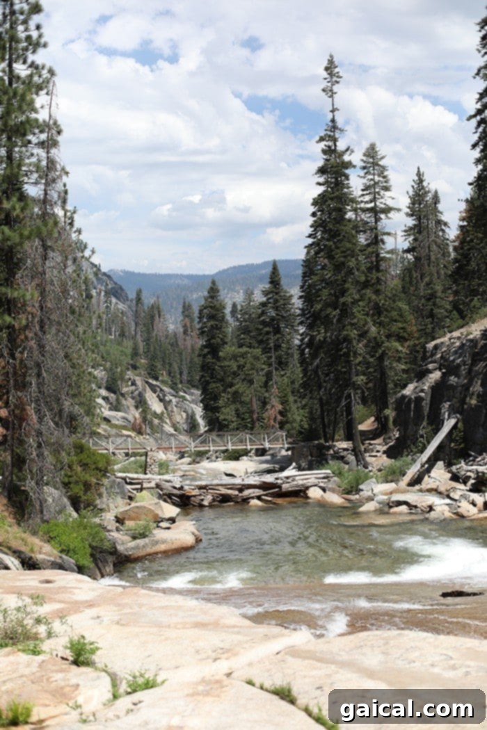 Fit Foodie Yosemite 48 Hour Itinerary 16 Illilouette Falls cascading into the valley, Yosemite National Park