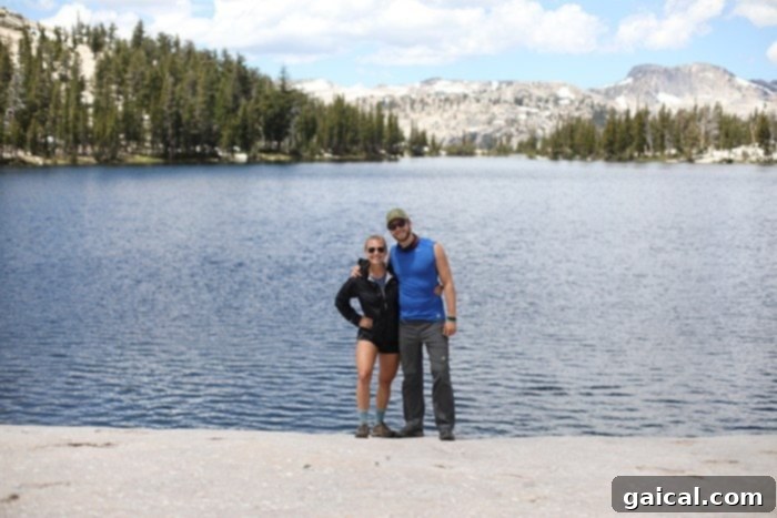 Fit Foodie Yosemite 48 Hour Itinerary 22 Scenic view of Lower Cathedral Lake surrounded by granite peaks