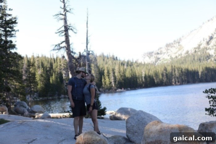 Fit Foodie Yosemite 48 Hour Itinerary 9 Mark on a hiking trail in Yosemite National Park with scenic views