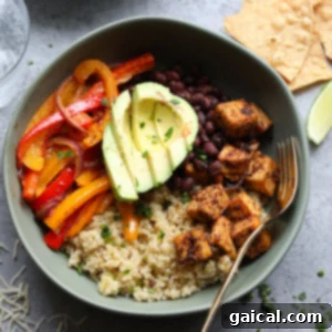 Sheet Pan Tofu Quinoa Fiesta Bowls 7 VIDEO: Meal-Prep Vegetarian Quinoa Burrito Bowl