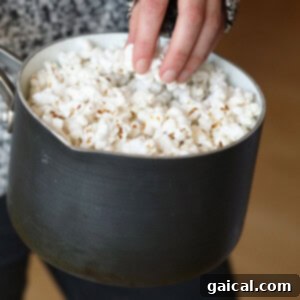 Stovetop Popcorn Perfection 2 Stovetop Popcorn in a bowl, ready to serve