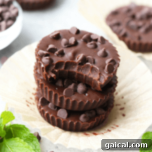 Mint Almond Butter Bliss Cups 2 Healthy Thin Mint Almond Butter Cups!