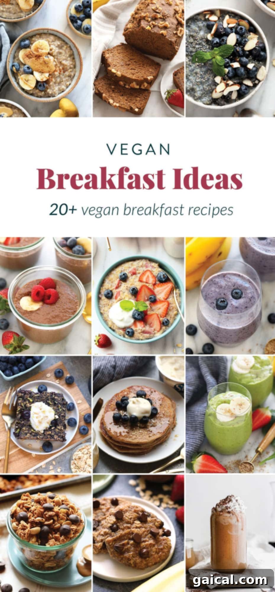 Delicious Vegan Breakfast Ideas: Avocado Toast, Sweet Potato, Tofu Scramble Assortment of vibrant vegan breakfast dishes, including avocado toast, a breakfast sweet potato, and a tofu scramble, showcasing diverse plant-based options.