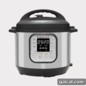 No-Fuss Instant Pot Potato Salad 3 A 6-Quart Instant Pot Duo on a clean background, ready for use.