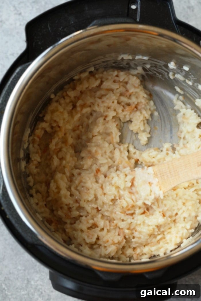 Ingredients laid out for making Instant Pot coconut rice.