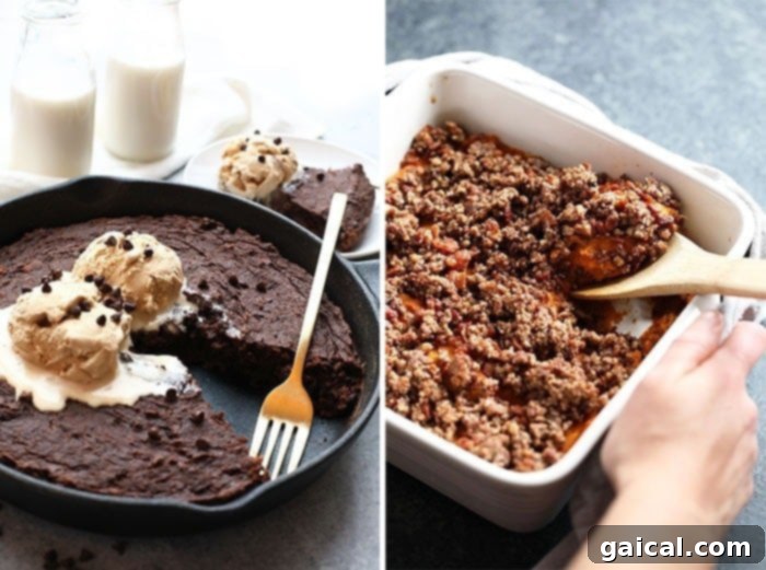 Sweet potato dessert recipes, including brownies, casseroles, and pies.