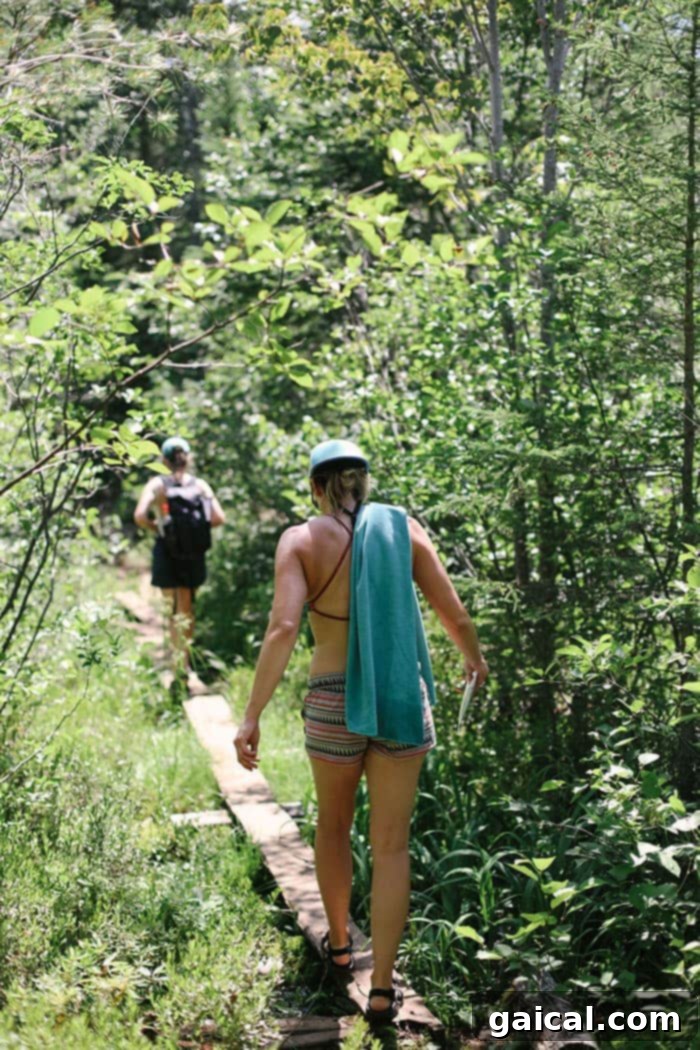BWCA Wilderness Hiking to Agamok Falls Hiking through the wilderness of the BWCA