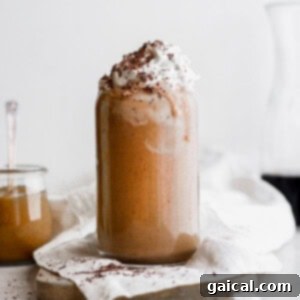 A photo of a healthy breakfast smoothie