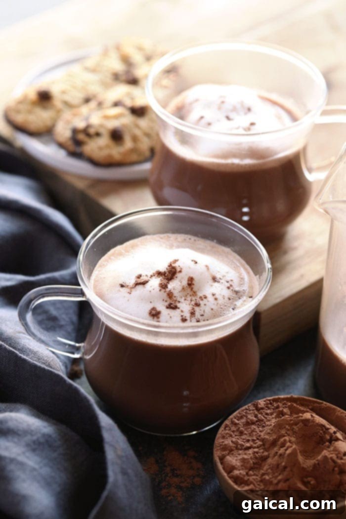 Amaretto Spiked Hot Chocolate Delicious Spiked Hot Chocolate with Amaretto