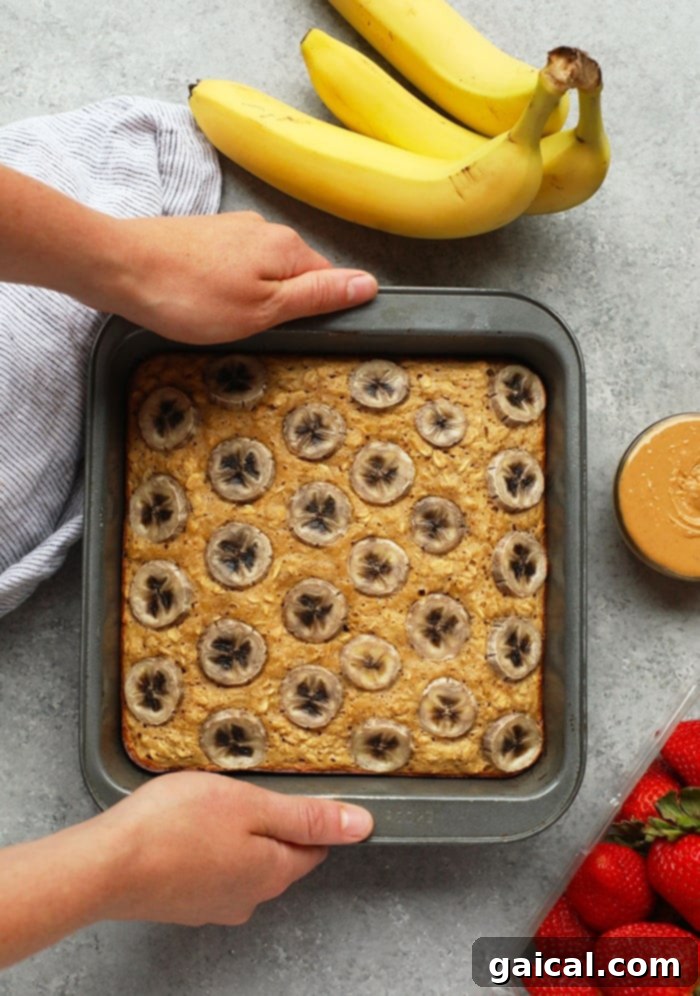 53 Game-Changing Plant-Based Recipes 11 Peanut butter banana baked oatmeal, gluten-free and naturally sweetened.