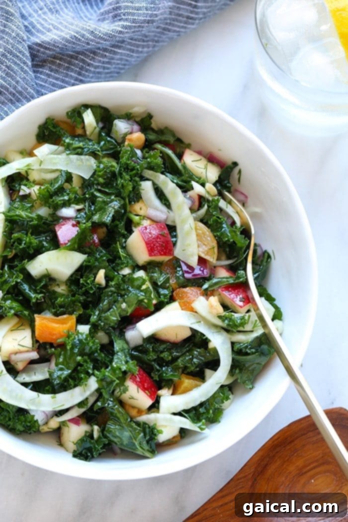 53 Game-Changing Plant-Based Recipes 19 Massaged Kale and Fennel Salad with a zesty lemon vinaigrette.