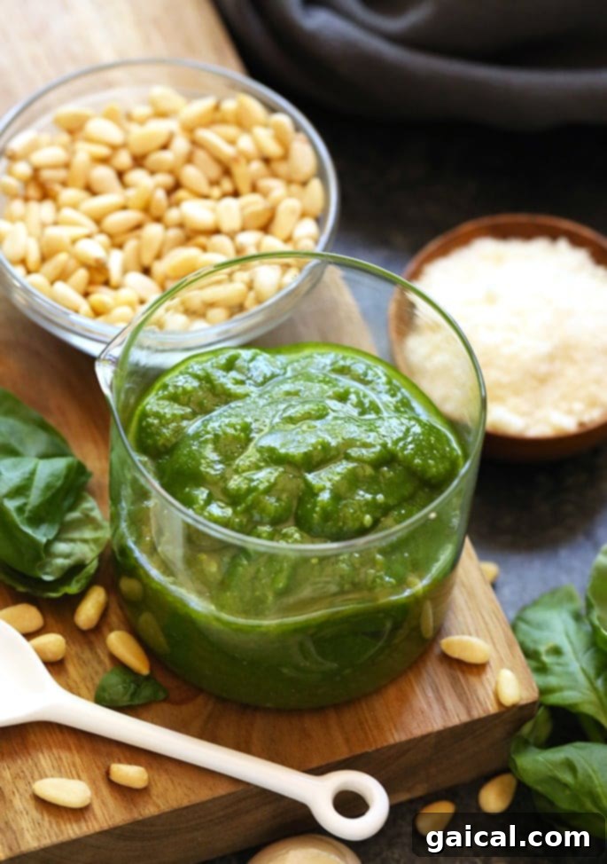 53 Game-Changing Plant-Based Recipes 27 Homemade 5-Minute Pesto using fresh basil.