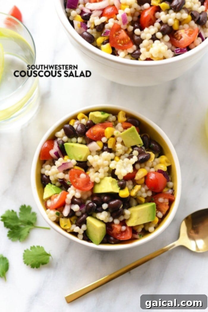 53 Game-Changing Plant-Based Recipes 34 Southwestern Black Bean Couscous Salad, ready in under 20 minutes.