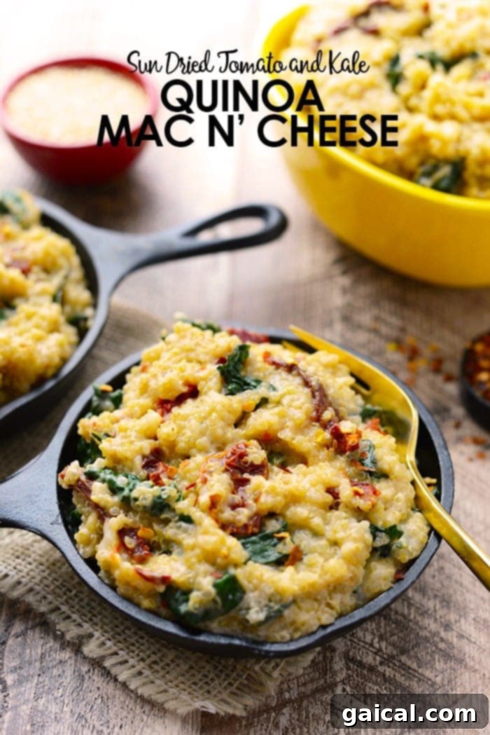 53 Game-Changing Plant-Based Recipes 38 Sun-Dried Tomato, Kale and Quinoa Mac N’ Cheese.