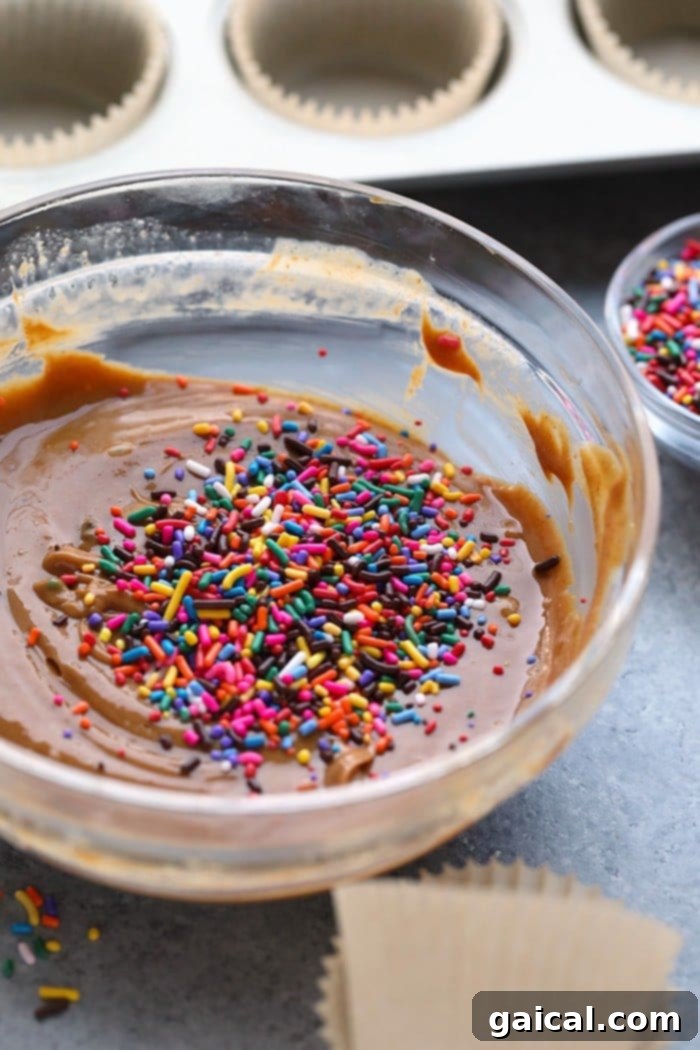Cashew Butter Cake Batter Bliss Bites 4 The smooth, creamy Cashew Butter Cup batter beautifully mixed in a bowl, ready for shaping.