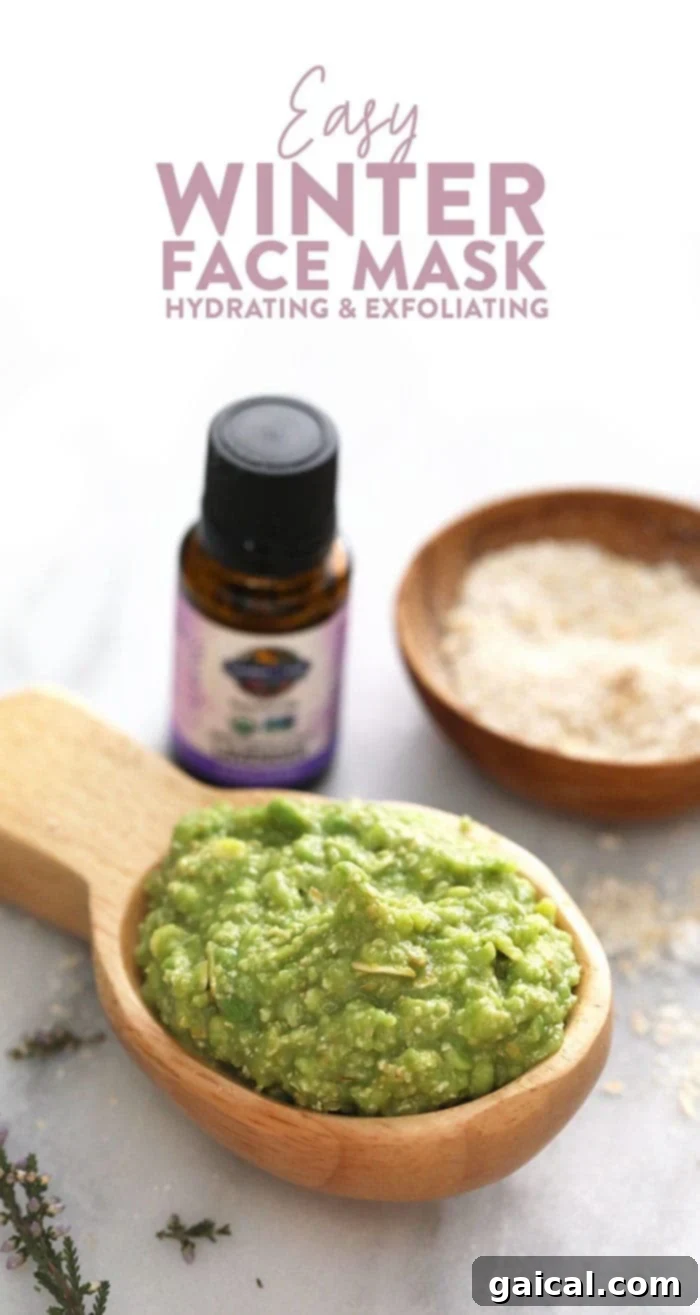 Homemade Oatmeal Avocado Face Mask for Winter Skin Homemade Oatmeal Avocado Face Mask for Winter Skin