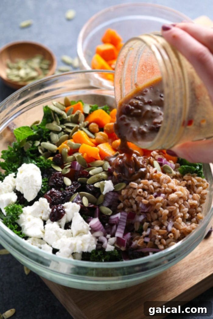 Enjoying Balsamic Vinaigrette on a Delicious Salad Balsamic Vinaigrette Dressing Poured Generously on a Fresh Salad