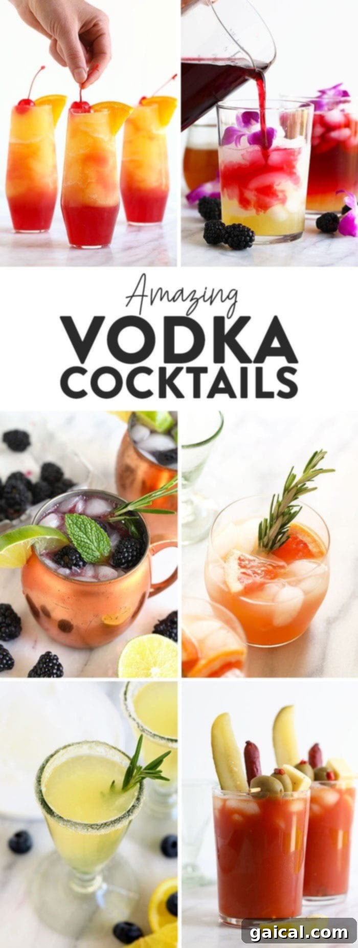 Discover an array of amazing vodka cocktails, from timeless classics like the Lemon Drop Martini to fun and inventive options like Sex on the Beach Slushies, offering something for every taste. A vibrant selection of vodka cocktails displayed elegantly, inspiring mixology enthusiasts with diverse drink ideas.