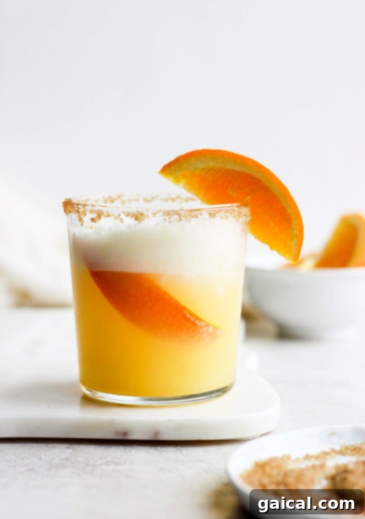 Over 15 Incredible Vodka Cocktail Recipes 8 A vibrant orange cocktail garnished with a fresh orange slice, embodying the nostalgic flavors of a creamsicle.