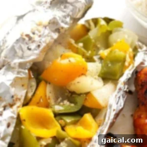 grilled peppers and onions