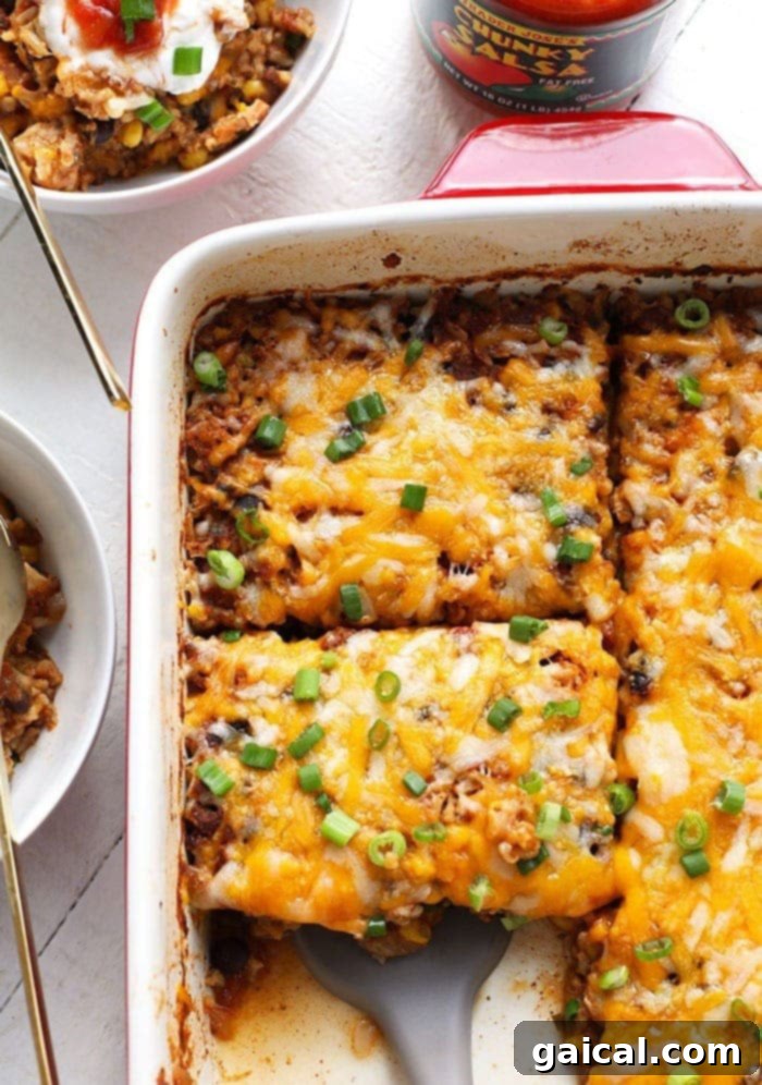 Classic Midwestern Chicken Bake 6 Southwestern chicken casserole with corn and beans