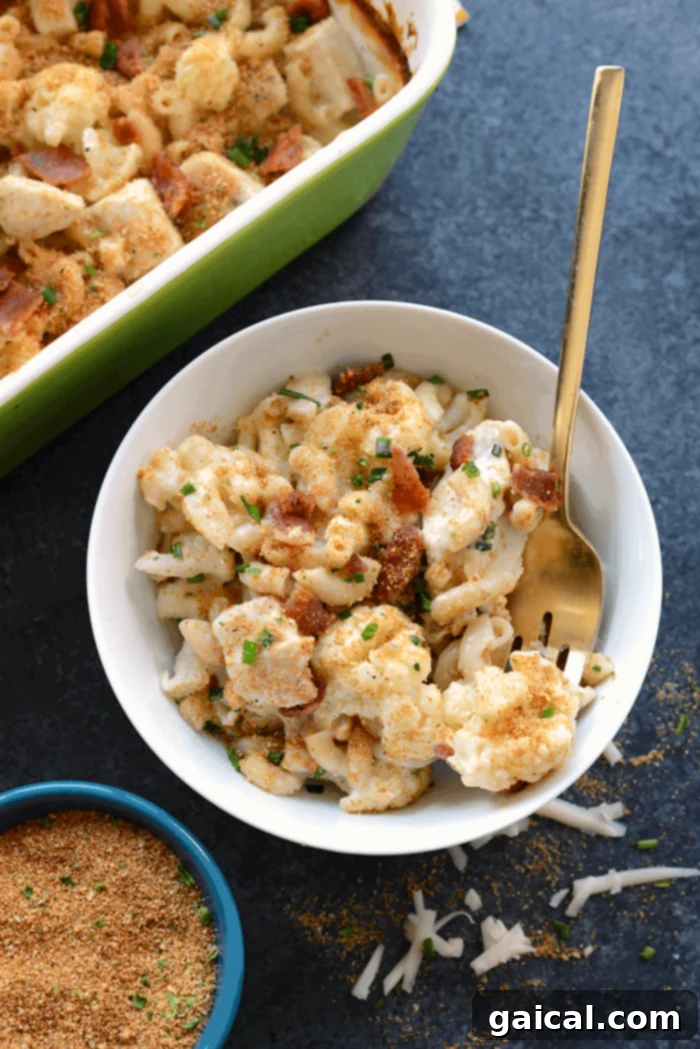 Classic Midwestern Chicken Bake 9 Mac and Chicken Casserole with cauliflower