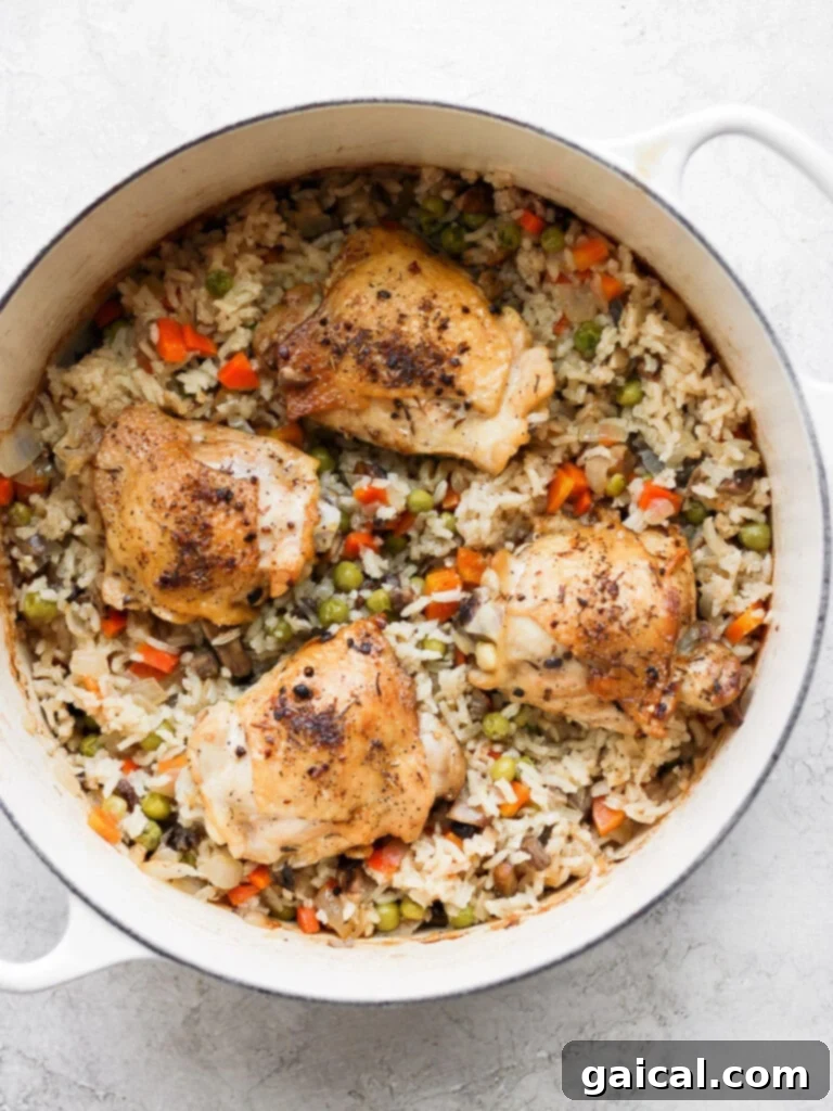 Classic Midwestern Chicken Bake 3 One-pot chicken and rice dish