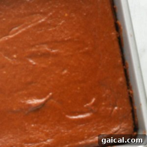 Delicious pumpkin cheesecake bars baking in a pan.