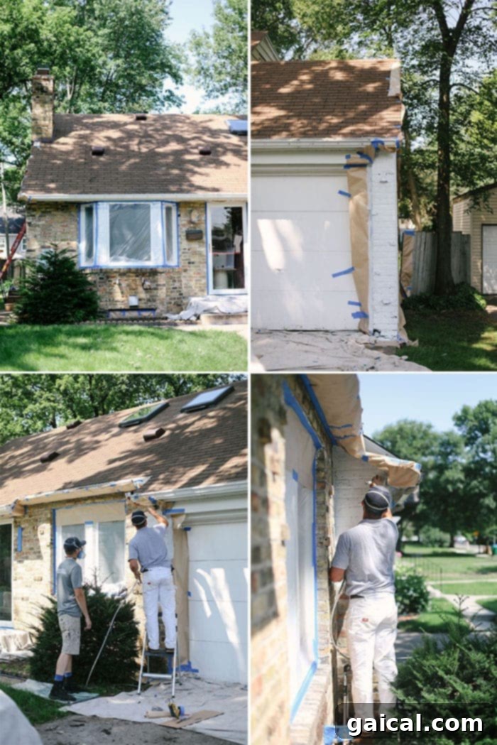 House Painting Process Exterior House Painting Process: Priming Brick and Siding