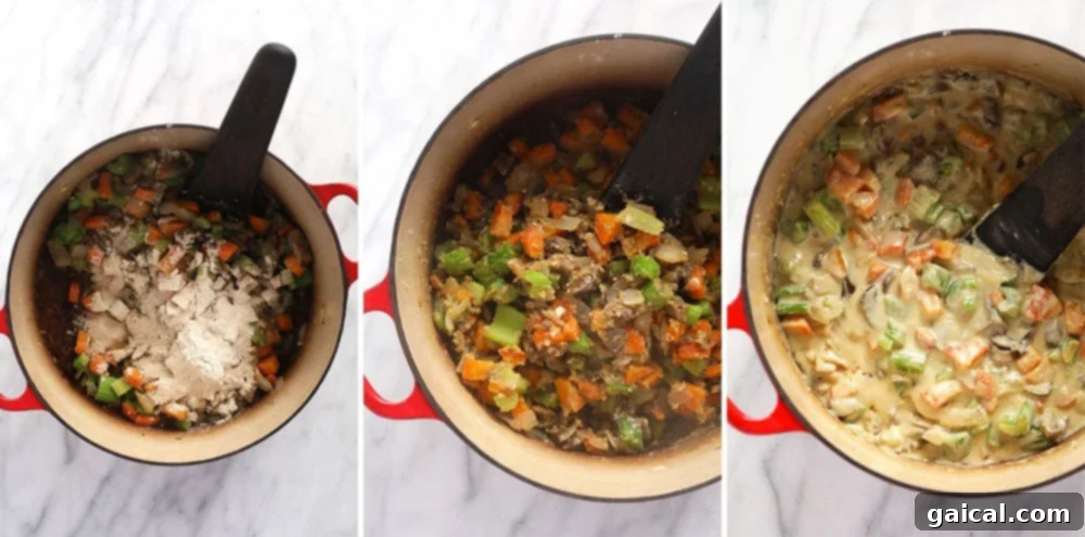 We're sharing tons of easy swaps to make this creamy chicken casserole recipe gluten-free and how to add more veggies to make it even heartier! how to make a roux