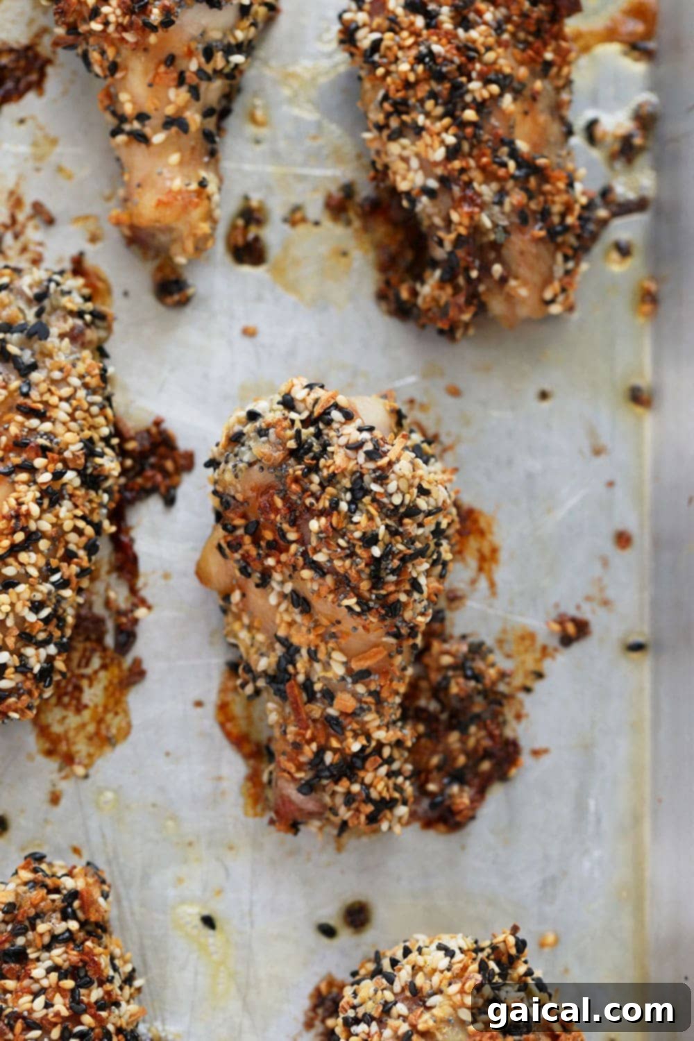 The Crispiest Everything Bagel Chicken Wings Perfectly baked everything bagel seasoned chicken wings, golden and crispy