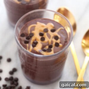A close-up view of a perfectly blended chocolate protein shake in a glass, with a hint of froth on top, inviting you to take a sip.