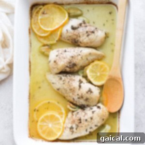 baked lemon chicken freshly out of the oven.