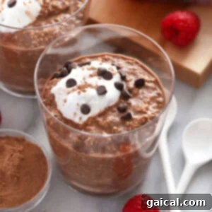 Quick Mocha Overnight Oats in a glass jar, showing its delightful texture and colors.