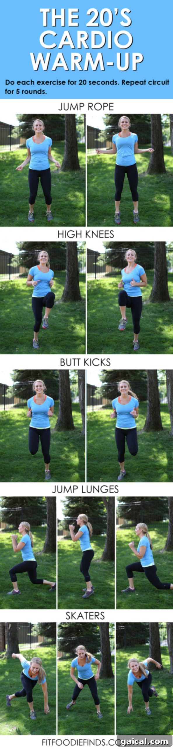 Twenty Minute Cardio Kickstart 2 The 20s Cardio Warm-Up: Dynamic exercises for a quick, effective warm-up anywhere