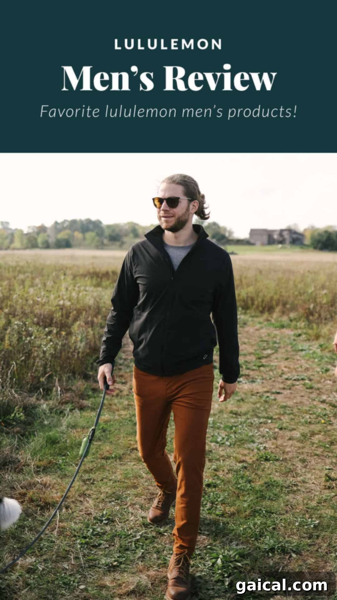 Our guys love Lululemon just as much as we do, and today they're here to share their favorite Lululemon men's products with you. From joggers to shorts to jackets, read on for all of their top Lululemon picks for men. Man wearing a sleek Lululemon jacket, showcasing modern men's activewear style.
