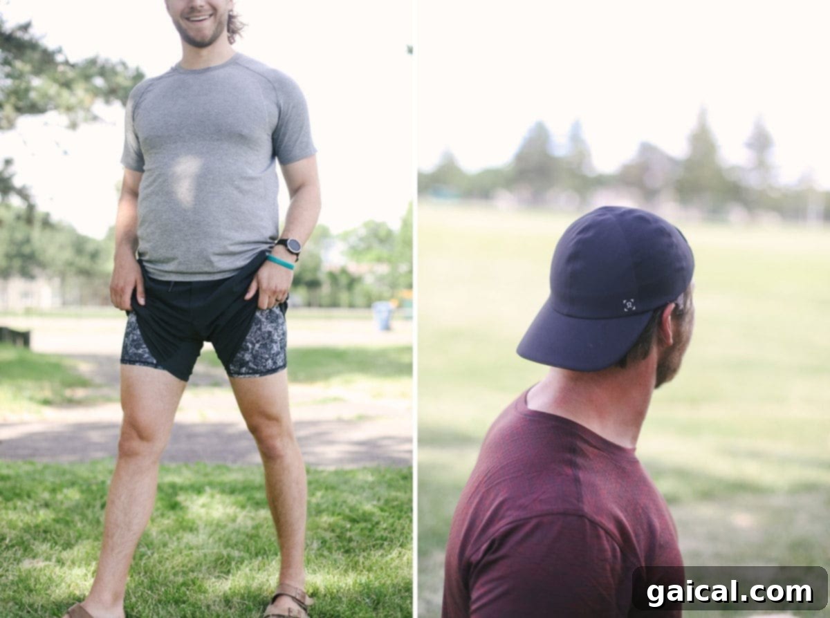 Get your hats, boxers, headbands and more with our top picks for Lululemon accessories: Lululemon men's accessories including comfortable boxers and a performance running hat, showcased by the Fit Foodie husbands.