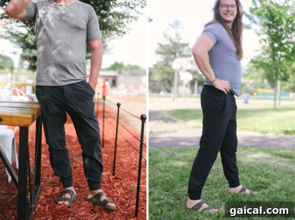 Once you've put on a pair of Lululemon pants or joggers, you'll never want to wear anything else. We've been lounging, running, yoga-ing, beer drinking, and Ozark watching in Lulu's pants and joggers pretty exclusively, and here are our favorites: The Fit Foodie Finds husbands proudly sporting their favorite Lululemon men's pants and joggers.
