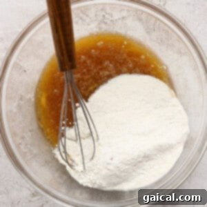 Protein-Packed Sugar Cookie Bites 8 Wet ingredients in a bowl