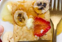 Strawberry Banana Cottage Cheese Breakfast Casserole